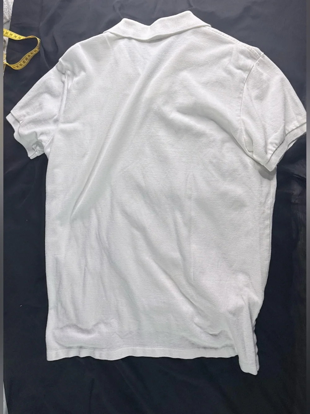 Ralph Lauren White Polo with Navy Pony Embroidery